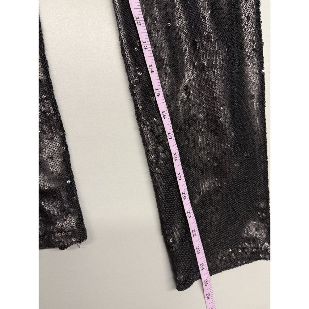 Free People Black Sequin Jumpsuit Pantsuit Sz S Party Festival Evening Glam - Picture 7 of 14